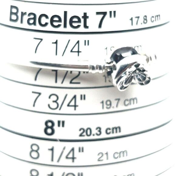 Pandora Butterfly Heart Clasp Cz Bangle - Picture 6 of 7